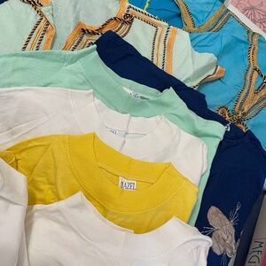Bundle of Egyptian children's gowns (4) and tshirts (4)